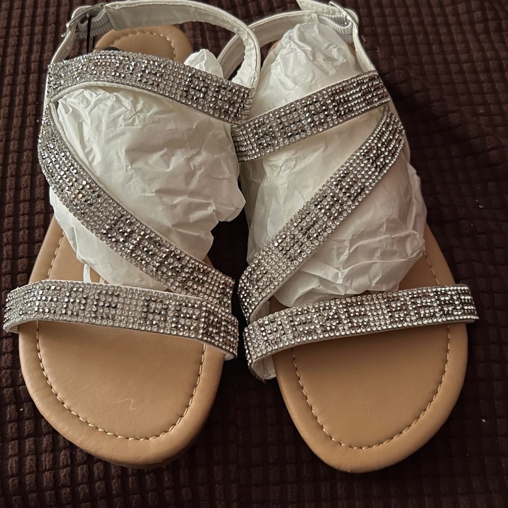 Girls BEBE Glitter Sandal